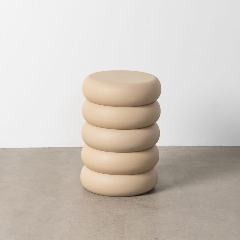 Table d'Appoint Beige Ixia 46cm
