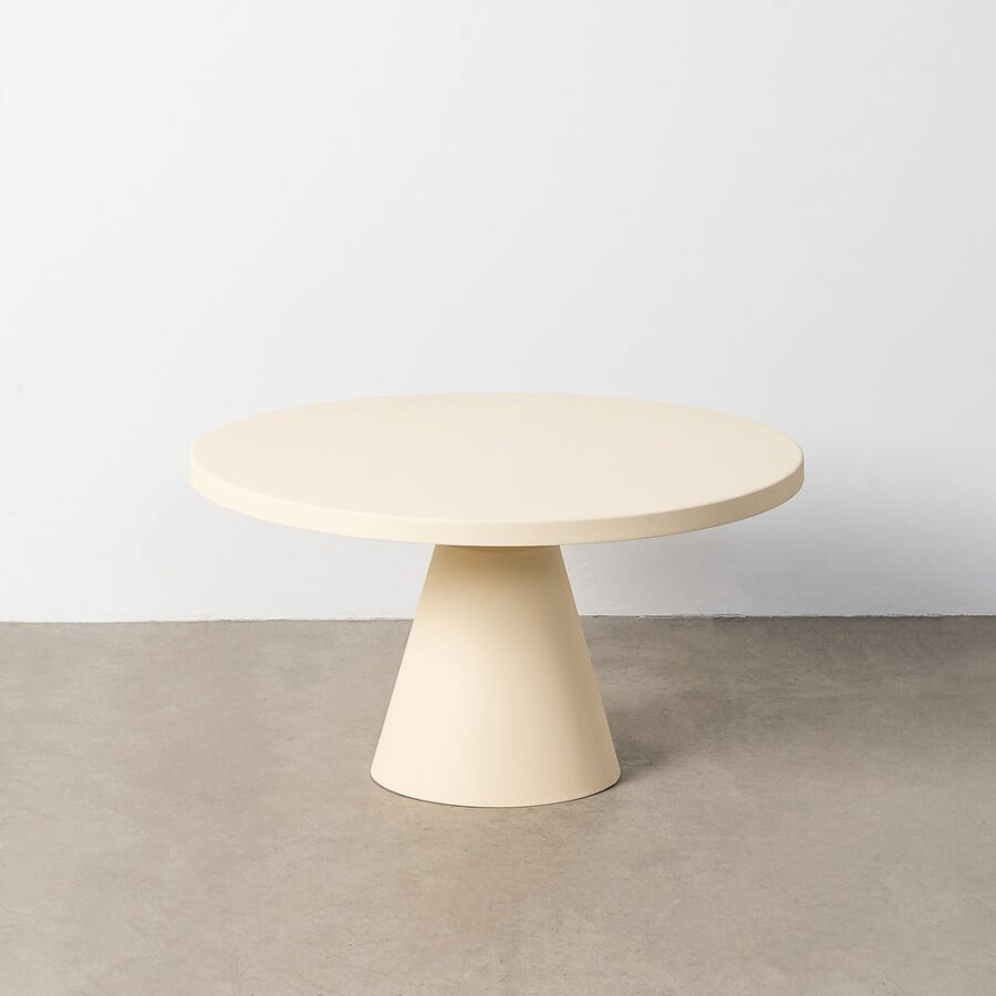 Petit Table Crème Acier Ixia 71 cm