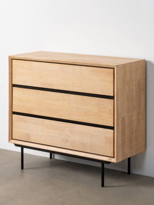 Commode Naturel-noir Ixia 50cm