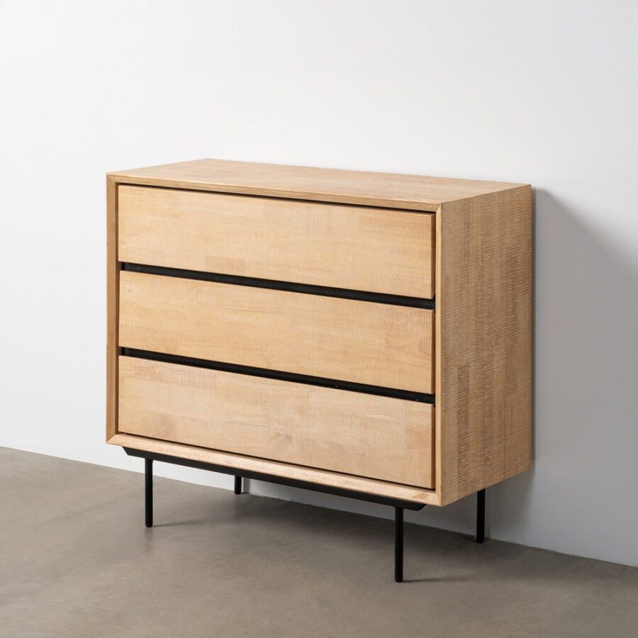 Commode Naturel-noir Ixia 50cm