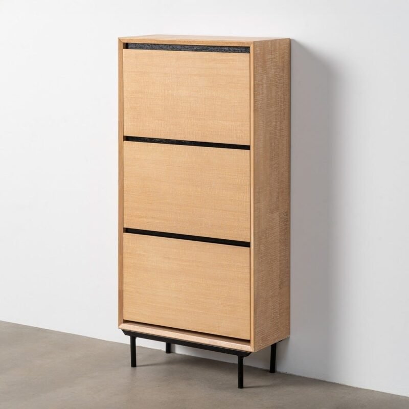Armoire À Chaussures Bois Métal Sintra Ixia 123cm