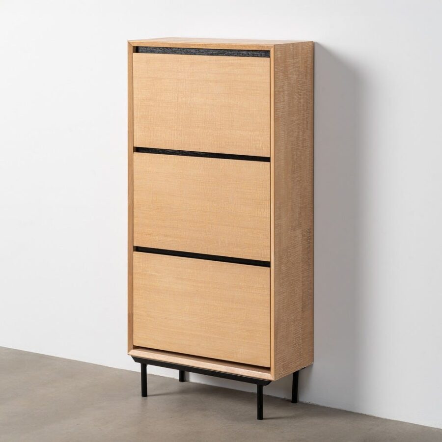 Armoire À Chaussures Bois Métal Sintra Ixia 123cm