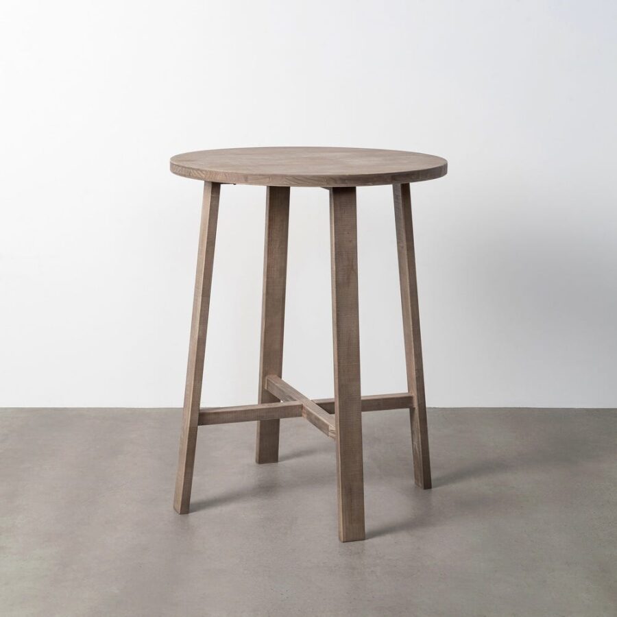 Table Haute Bar Bois Massif Ixia 80cm