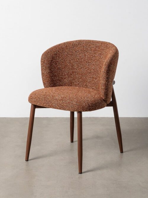 Chaise Marbré Tuile Tissu-Métal Ixia