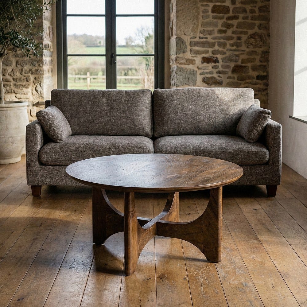 Table Basse Naturel Manguier Ixia 90 cm