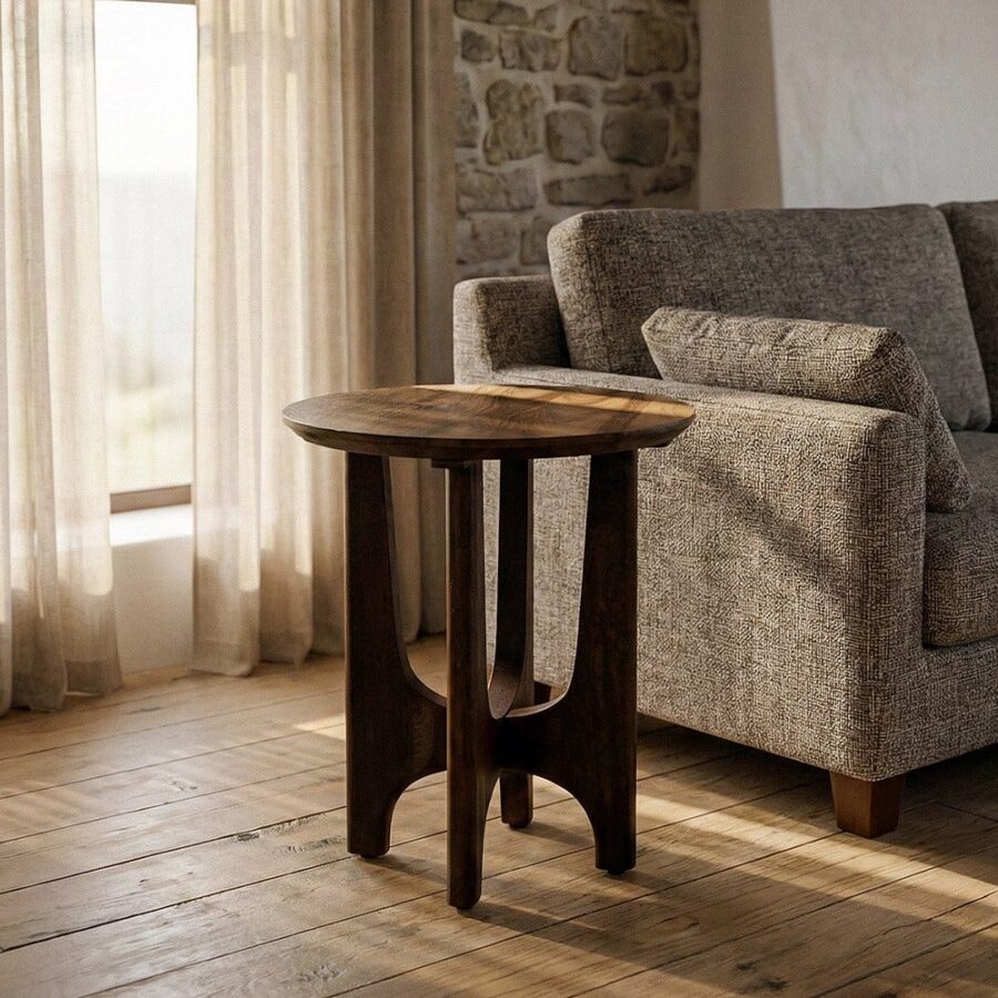Petit Table Naturel Manguier Ixia 50 cm