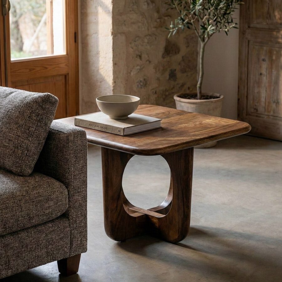 Table Basse Marron Manguier Ixia 60 cm