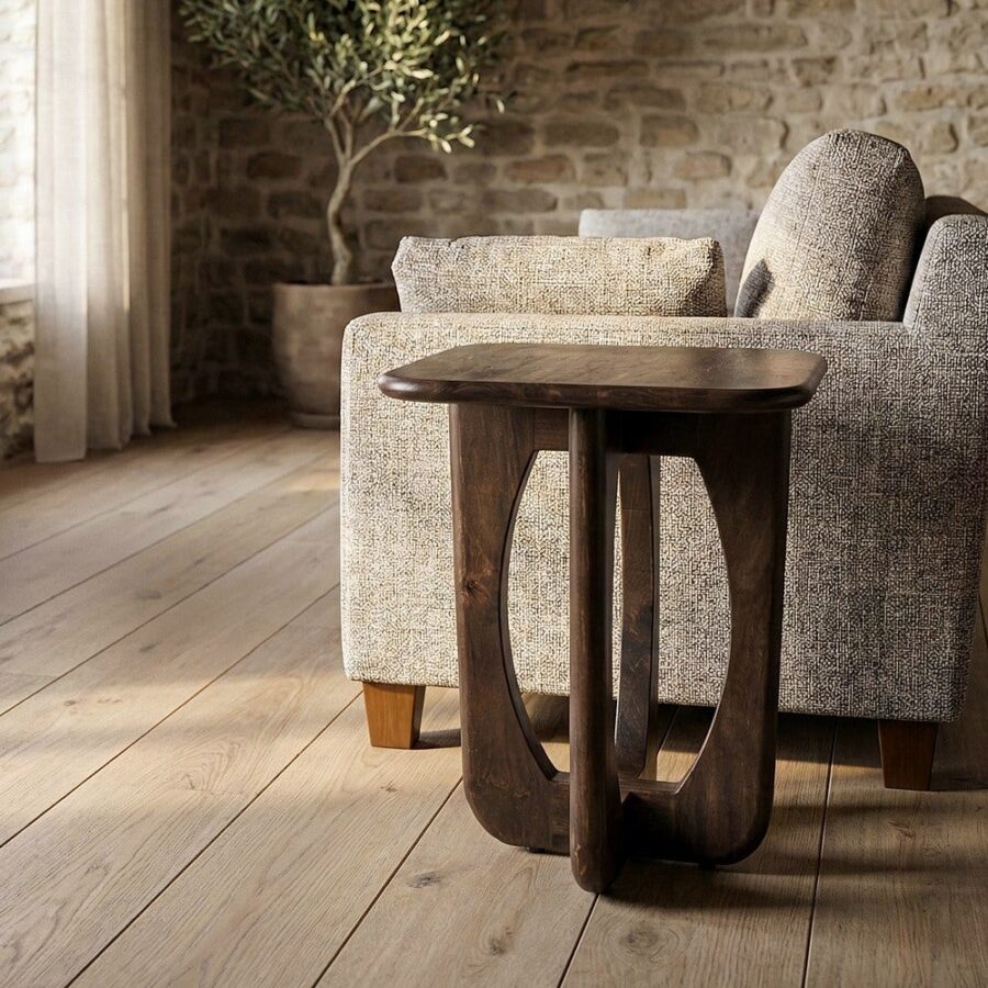 Petit Table Marron Manguier Ixia 45 cm