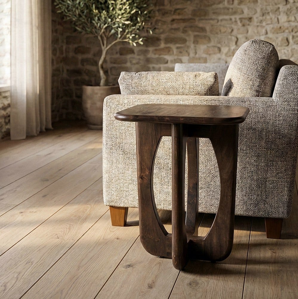 Petit Table Marron Manguier Ixia 45 cm