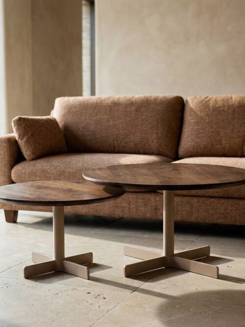 Table Basse Beige-brun Ixia 80cm