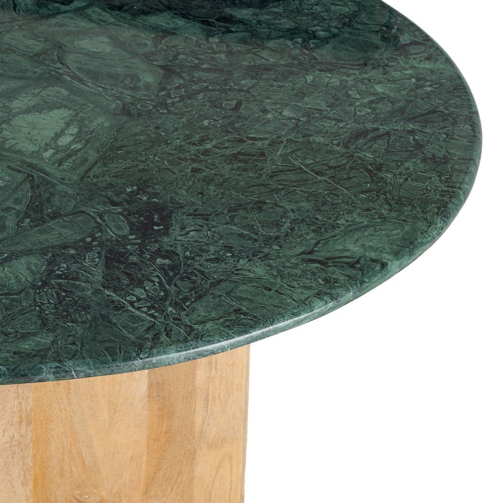 Table à Manger Manguier Naturel-vert Brutaliste Ixia 115cm – Image 3