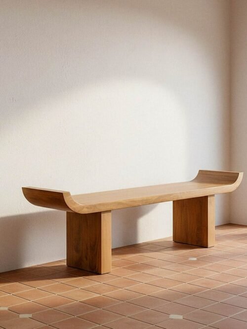 Banc Manguier Massif Extrémités Courbes Ixia 160cm