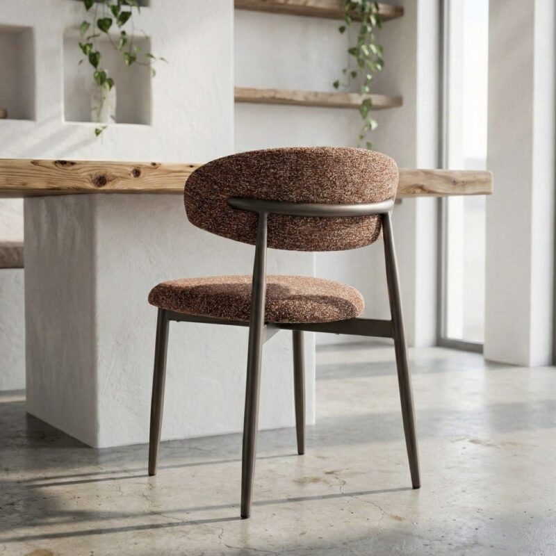 Chaise Tuile Tissu-Métal Ixia 53 cm