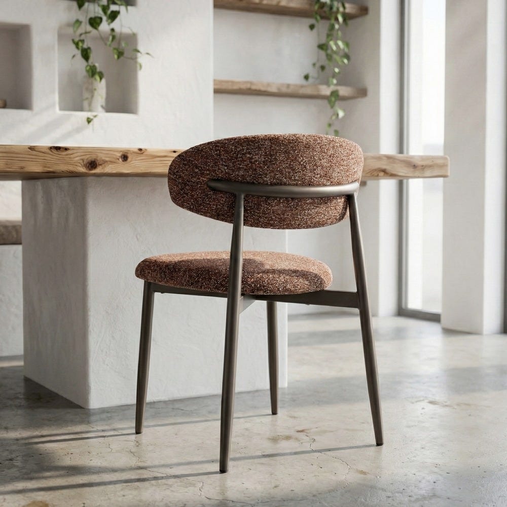 Chaise Tuile Tissu-Métal Ixia 53 cm