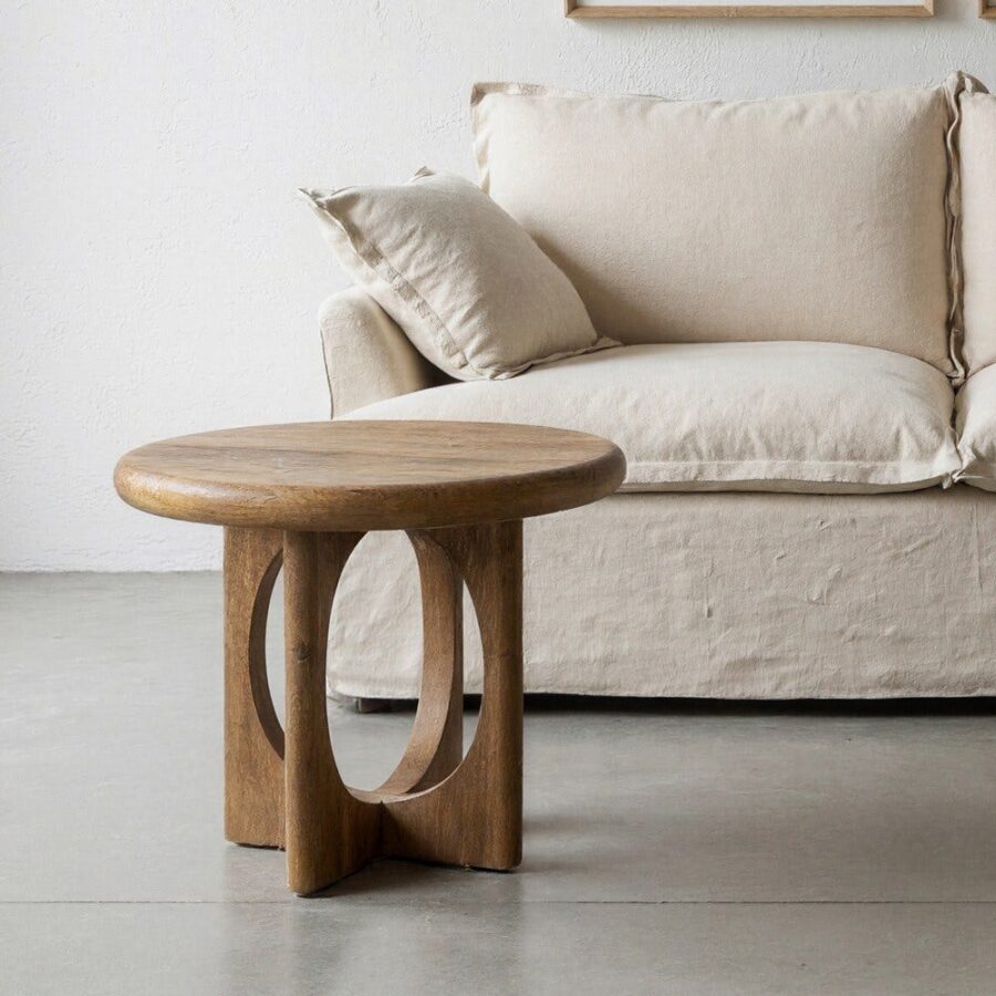Table Basse Miel Manguier Ixia 55 cm