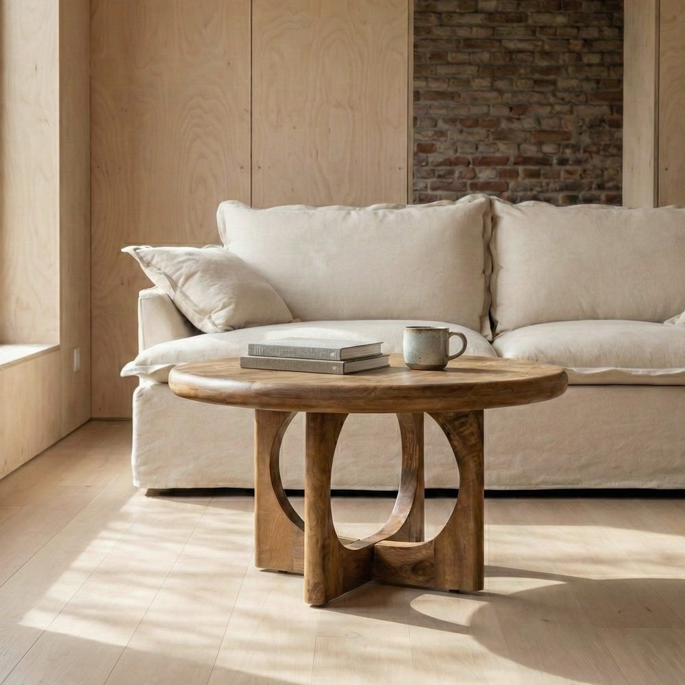 Table Basse Miel Manguier Ixia 77 cm