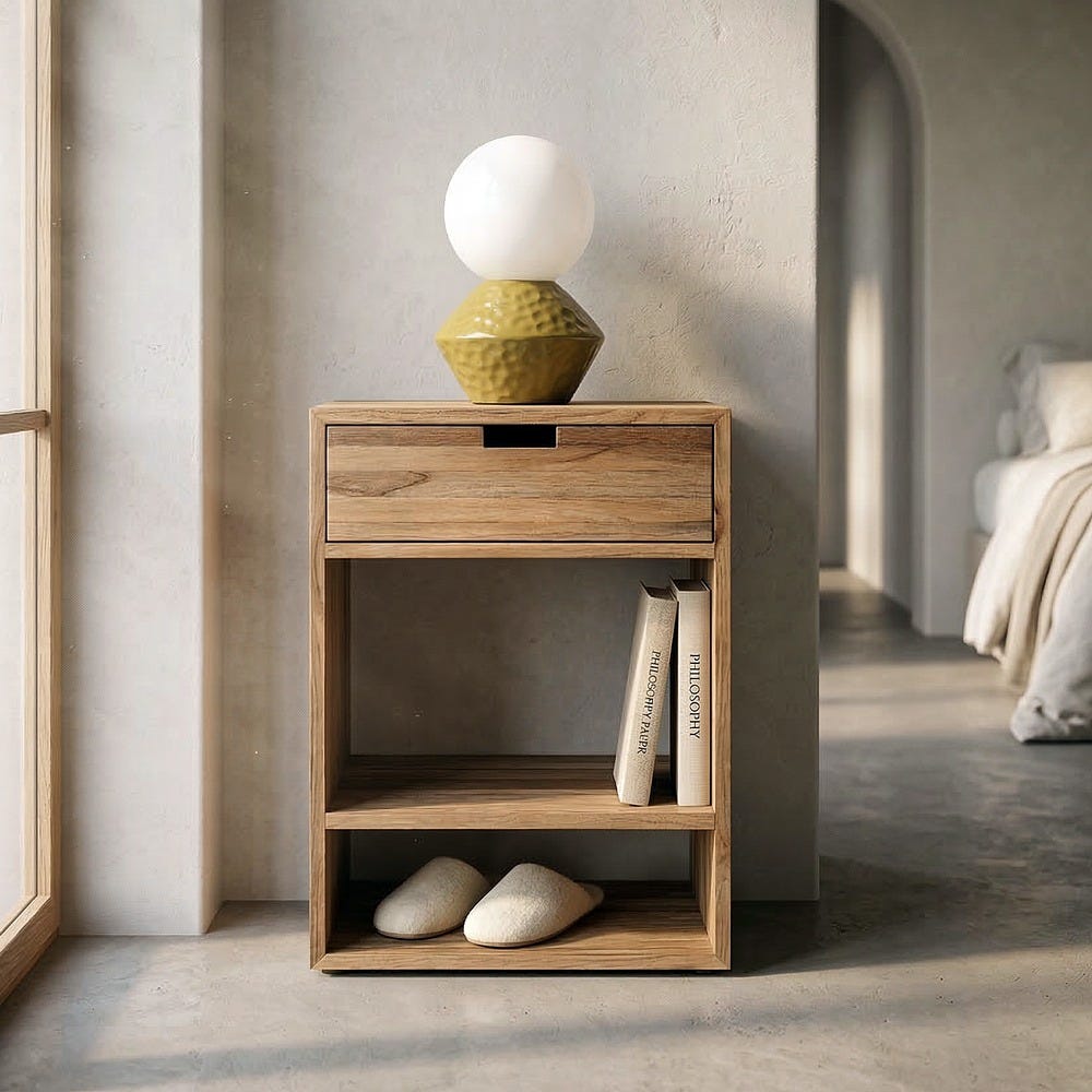 Petit Table Naturel Teck Ixia