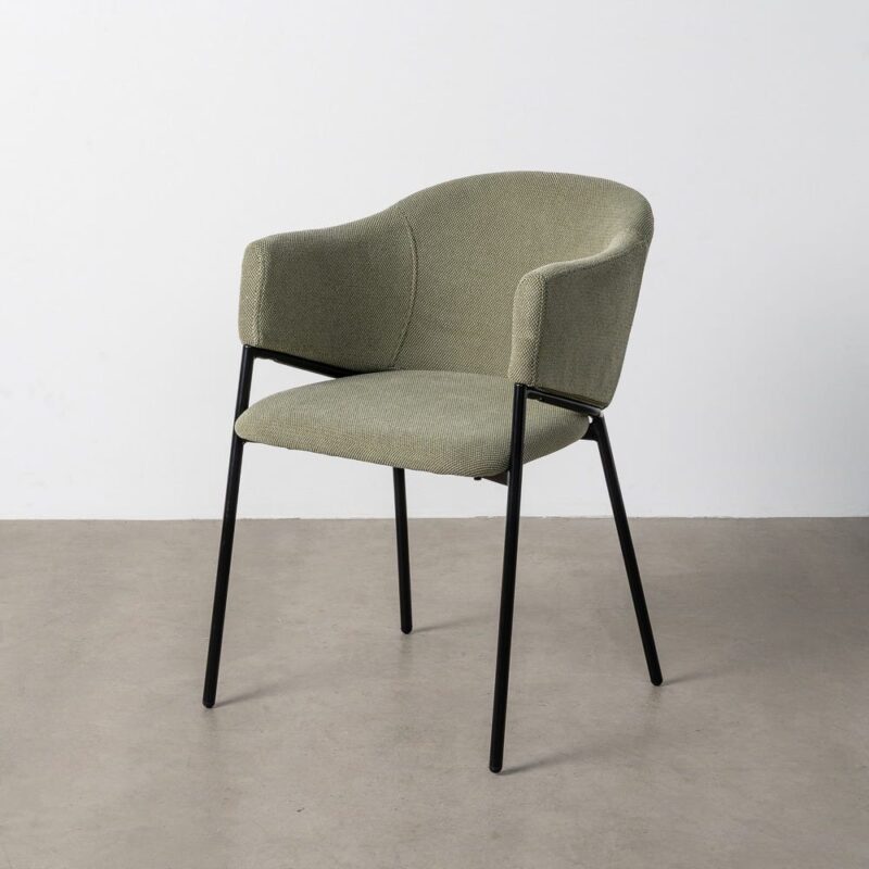 Chaise Vert Tissu-Métal Ixia 54 cm