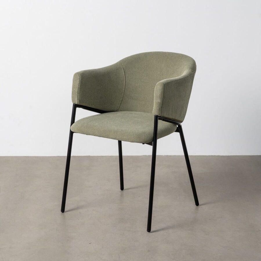 Chaise Vert Tissu-Métal Ixia 54 cm