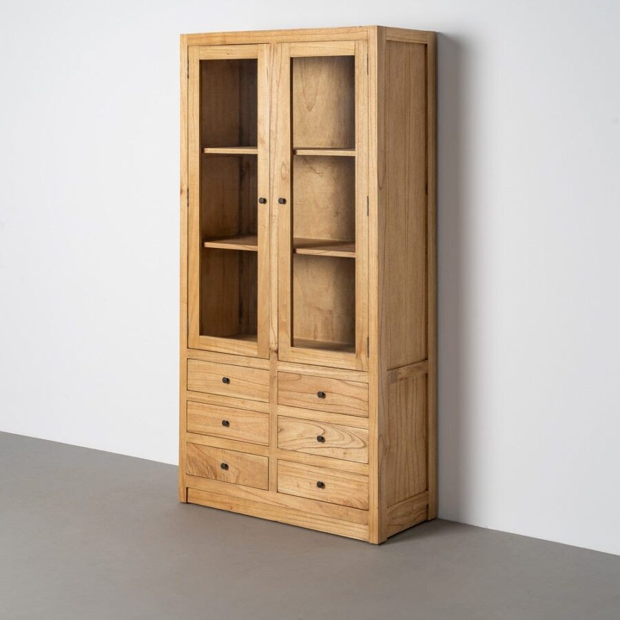 Vitrine Mindi Massif Six Tiroirs Ixia 180cm