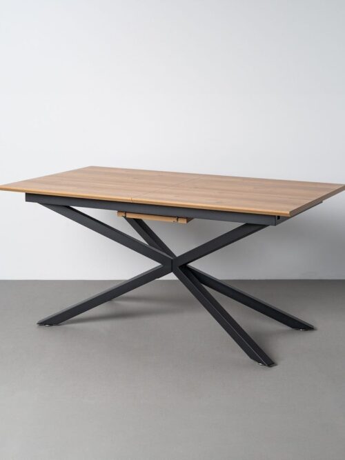 Table à Manger Naturel Extensible Ixia 160cm