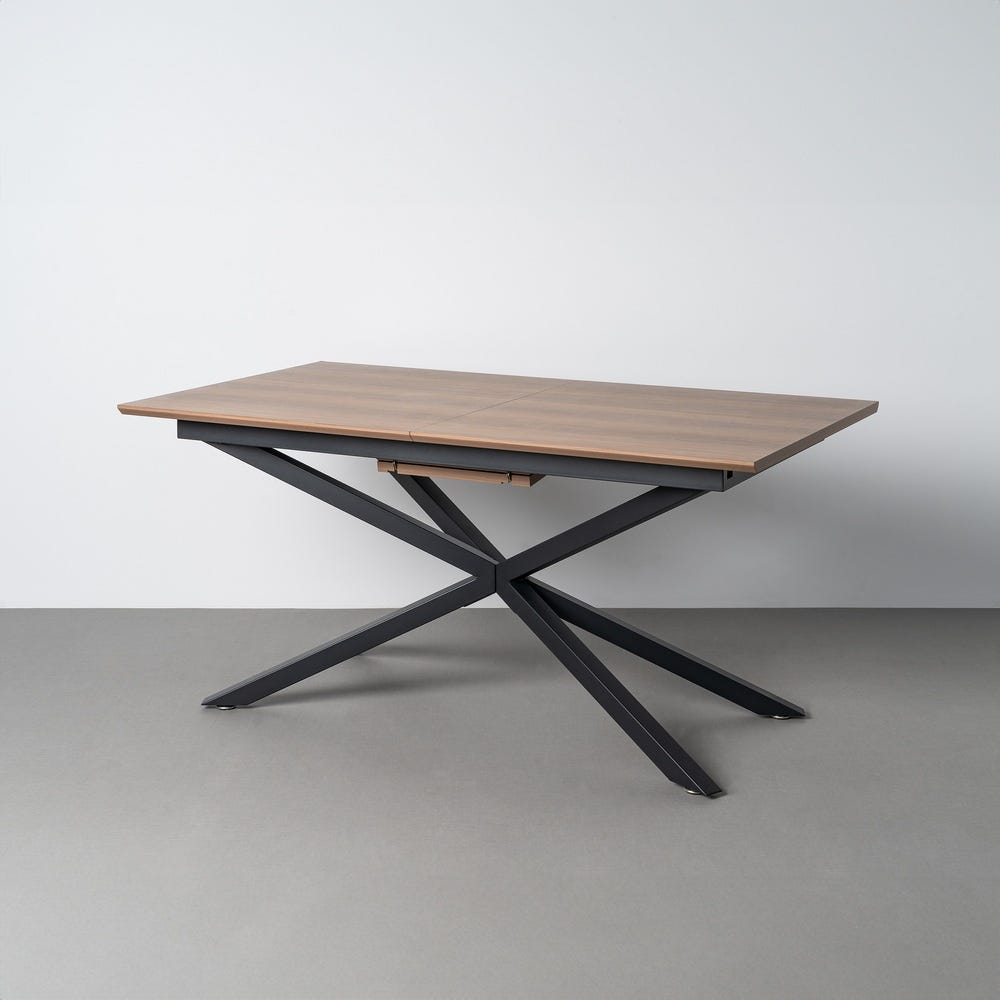 Table à Manger Marron Extensible Ixia 160cm