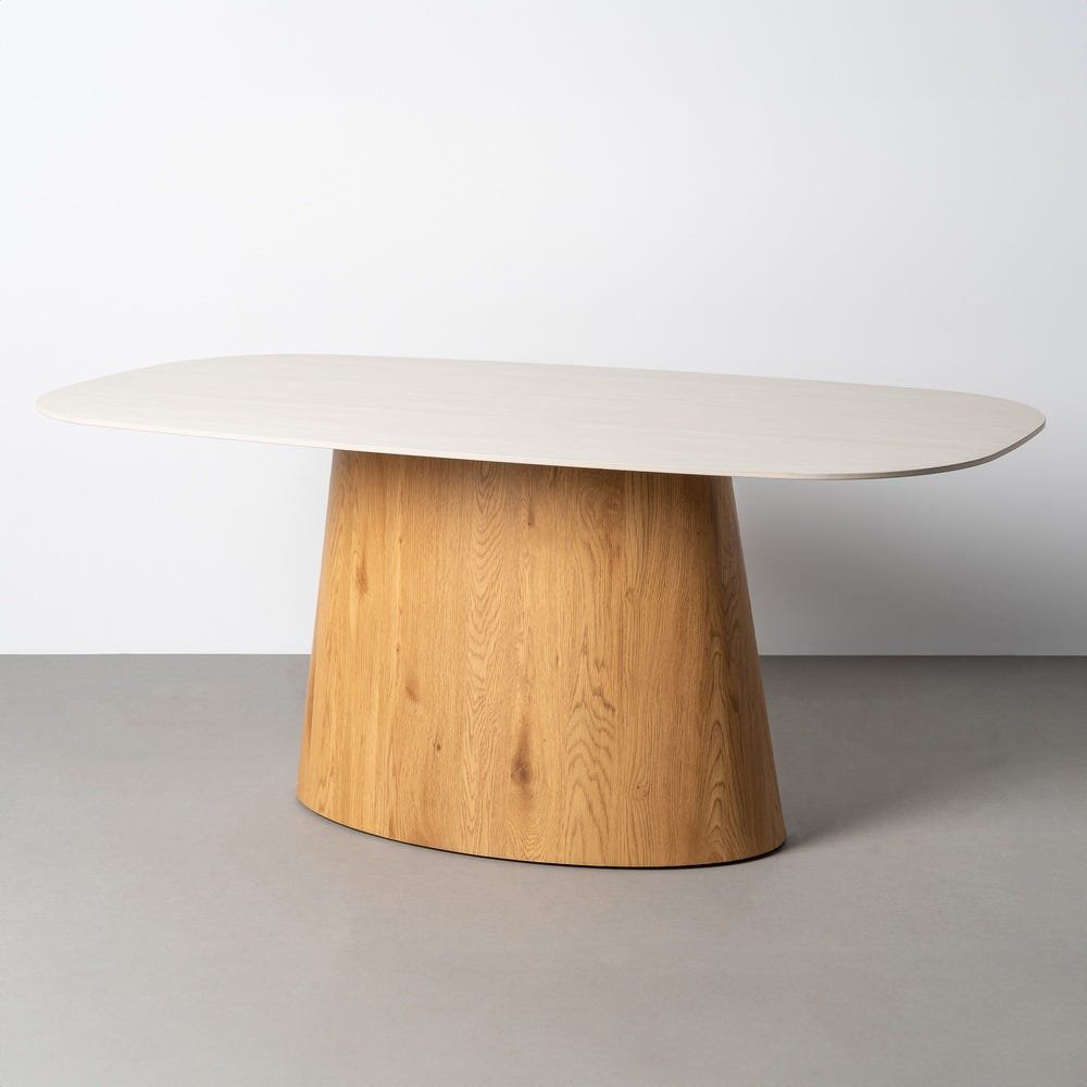 Table à Manger Beige Pierre Ixia 180cm