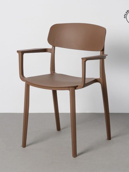Chaise Extérieur Marron Polypropylène Ixia 51 cm