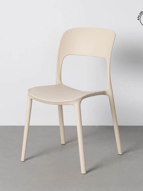 Chaise Extérieur Crème Polypropylène Ixia 58 cm