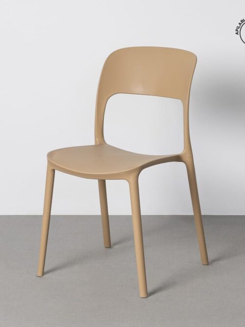 Chaise Extérieur Kaki Polypropylène Ixia 58 cm