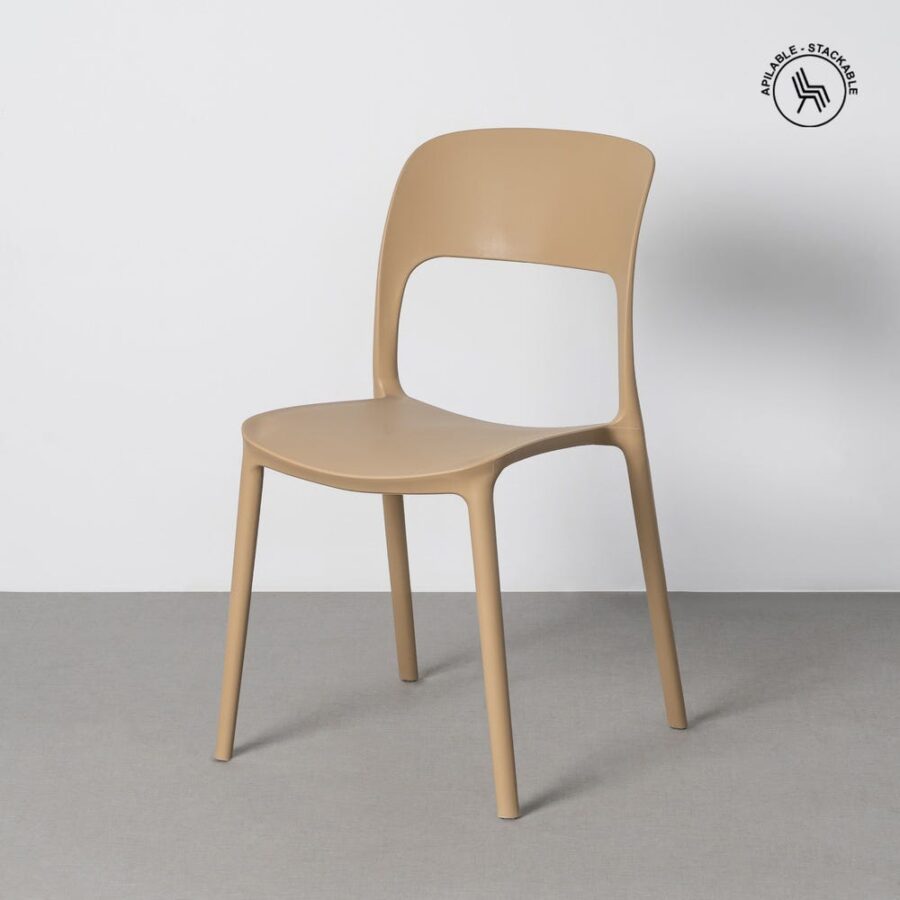 Chaise Extérieur Kaki Polypropylène Ixia 58 cm
