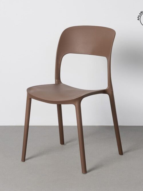 Chaise Extérieur Marron Polypropylène Ixia 58 cm
