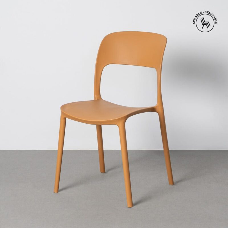 Chaise Extérieur Ocre Polypropylène Ixia 58 cm
