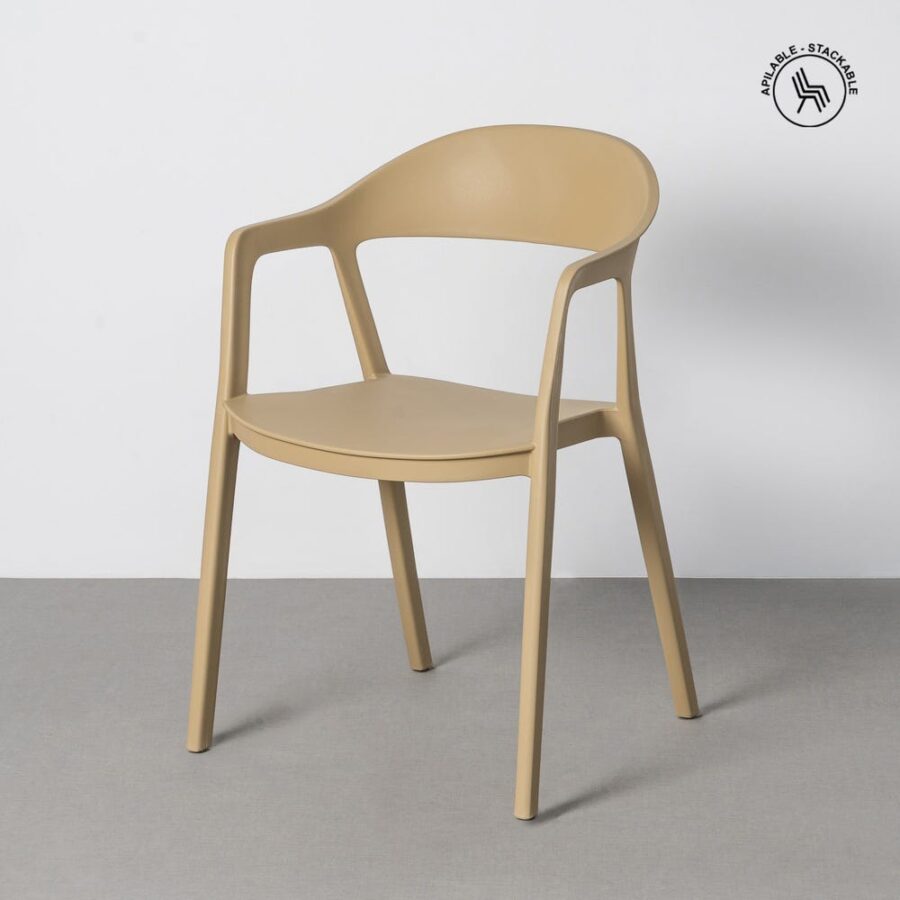 Chaise Extérieur Kaki Polypropylène Ixia 52 cm