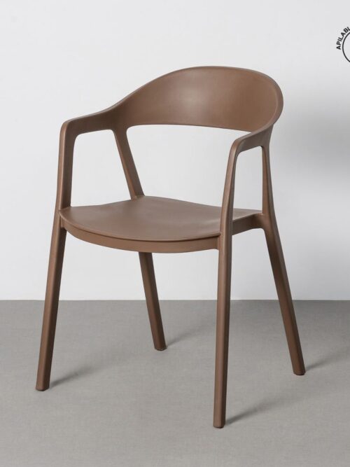 Chaise Extérieur Marron Polypropylène Ixia 52 cm