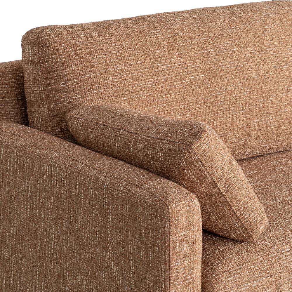 Canapé 3 Places Ocre Tissu-Bois Ixia 221 cm – Image 6