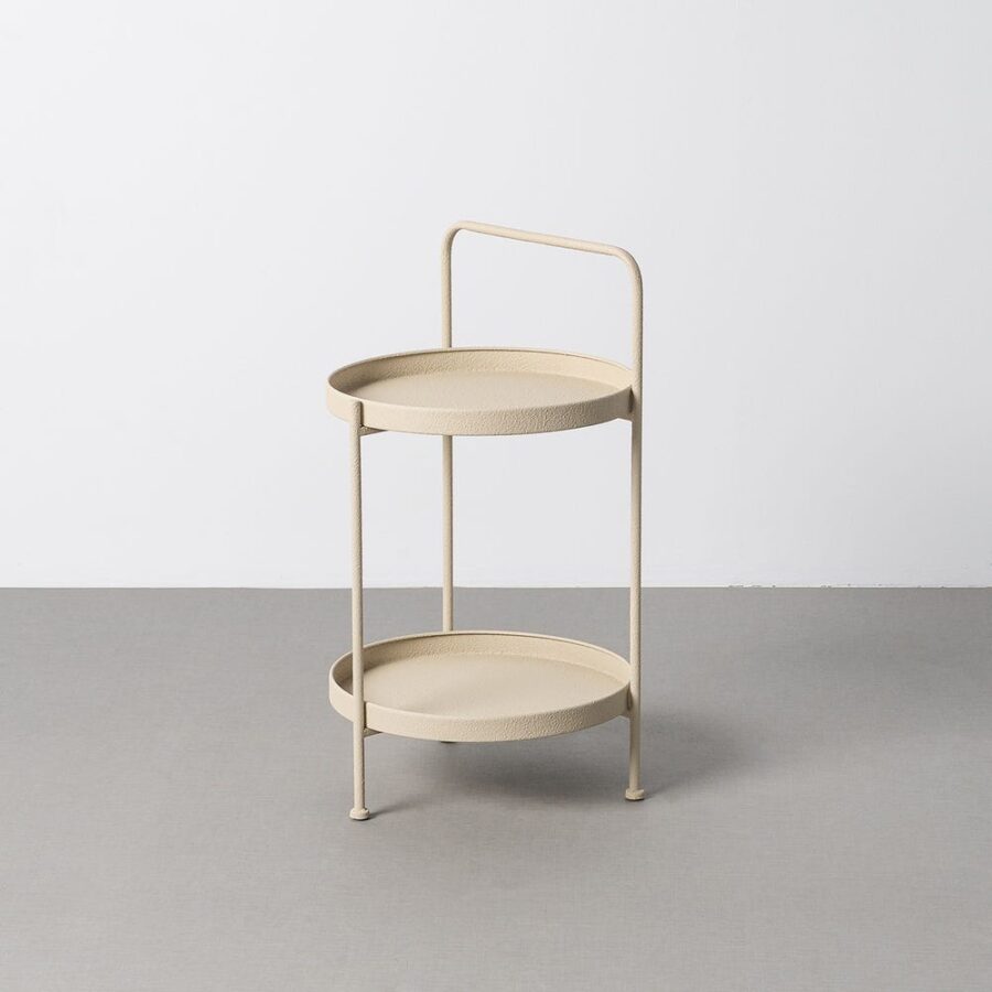 Petit Table Beige Métal Ixia 36 cm
