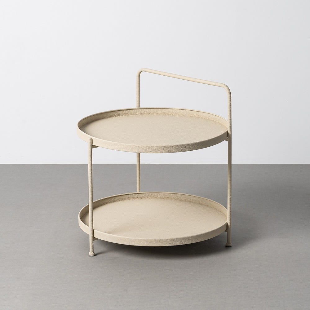 Petit Table Beige Métal Ixia 56 cm