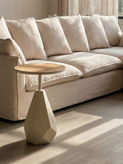 Table d'Appoint Crème Ixia 45cm