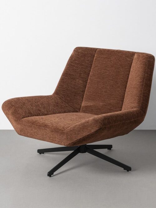 Fauteuil Pivotant Marron Foncé Ixia