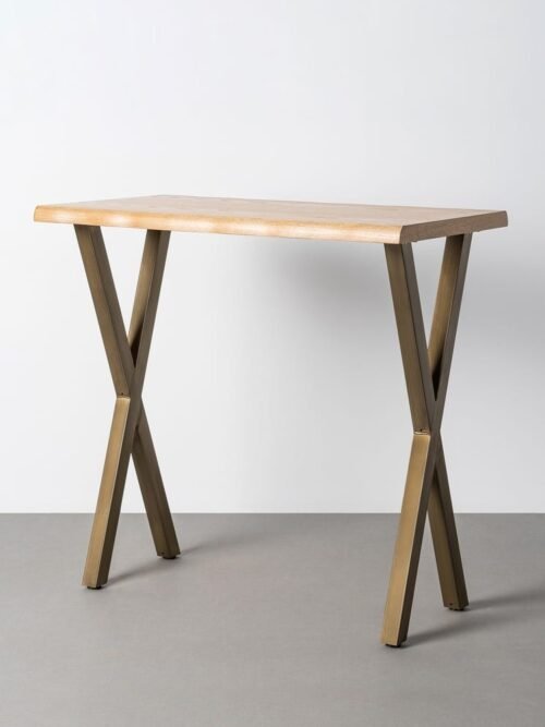 Table Haute Bar Brun Miel Ixia 110cm