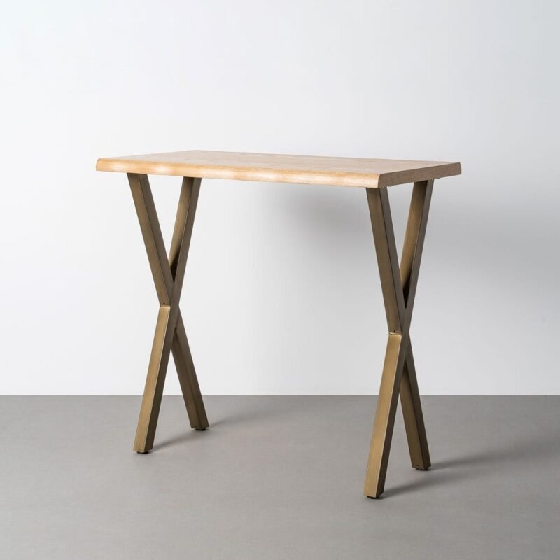 Table Haute Bar Brun Miel Ixia 110cm