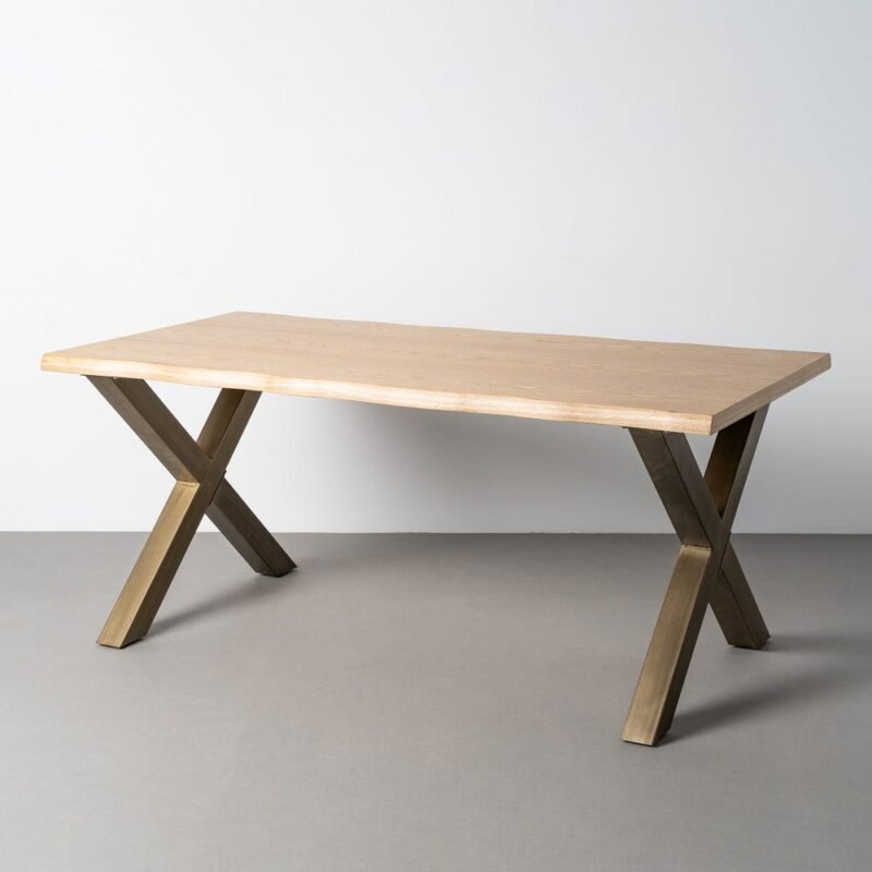 Table à Manger Brun Miel Ixia 180cm