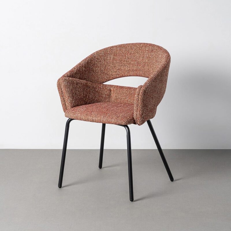 Fauteuil Tuile Tissu-Métal Ixia