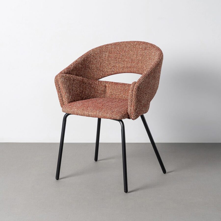 Fauteuil Tuile Tissu-Métal Ixia