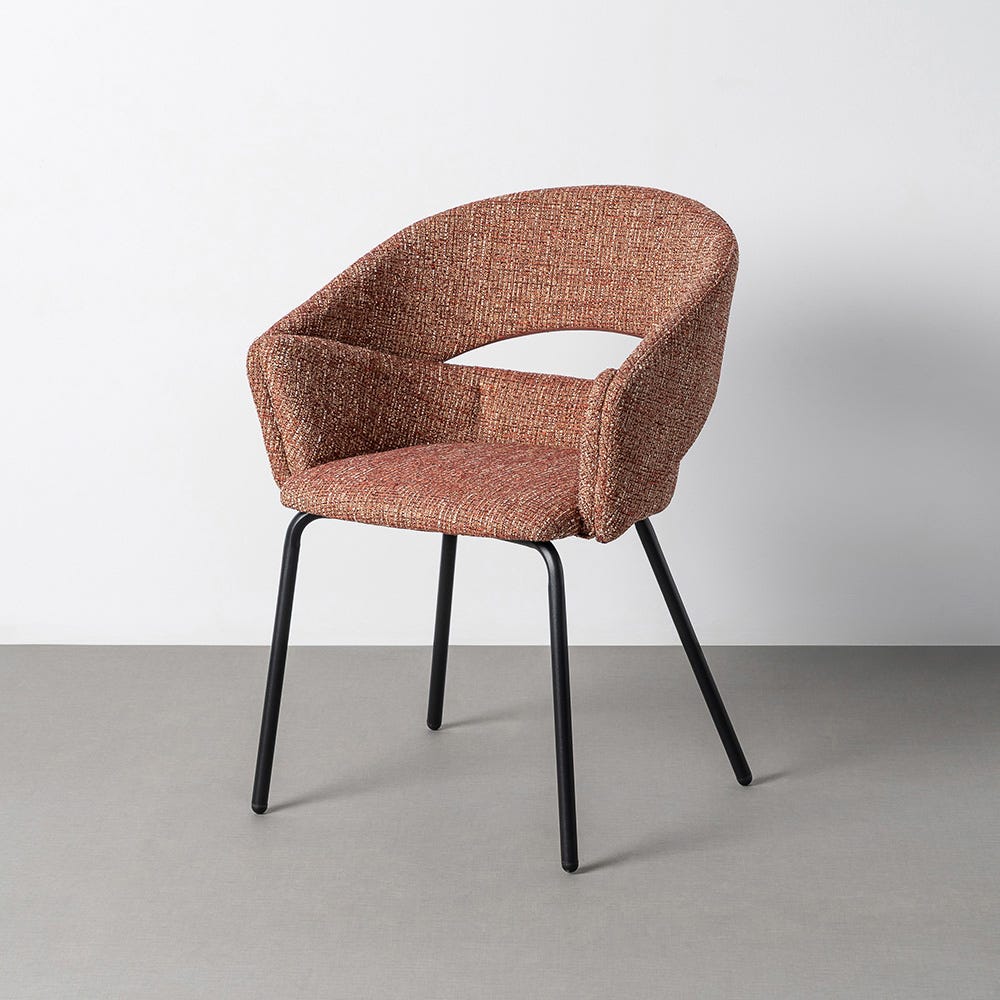 Fauteuil Tuile Tissu-Métal Ixia