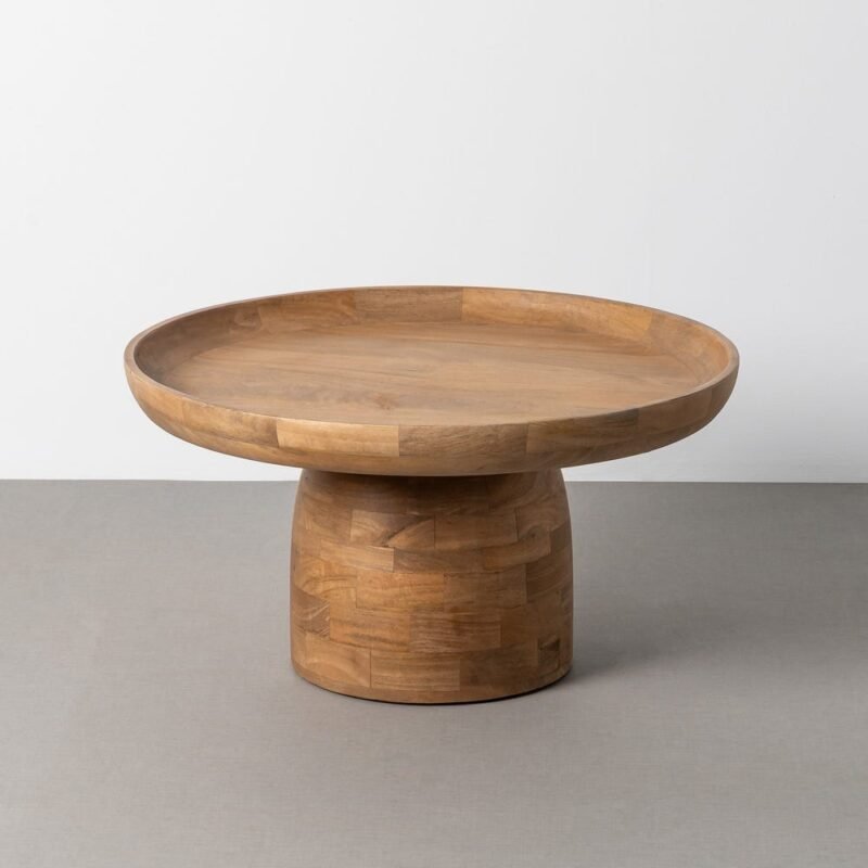 Table Basse Manguier Brutaliste Ixia 75cm