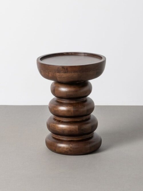 Table d'Appoint Manguier Brutaliste Ixia 35cm