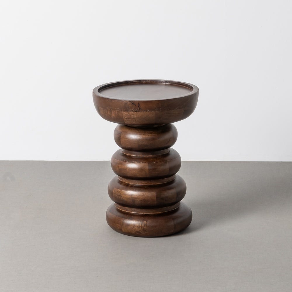 Petit Table Marron Manguier Ixia 35 cm