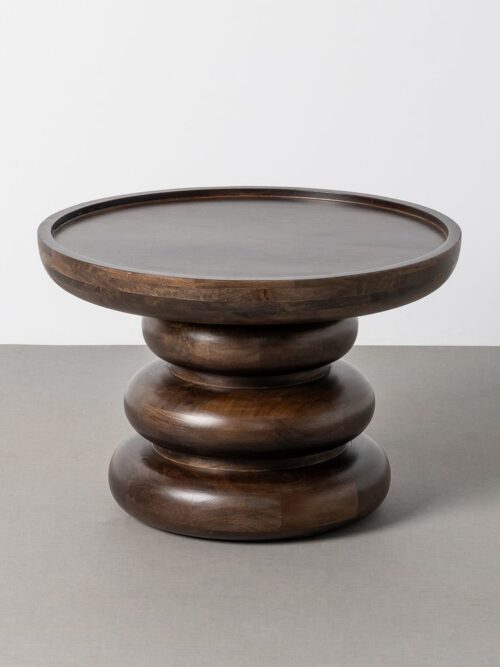 Table Basse Manguier Brutaliste Ixia 60cm